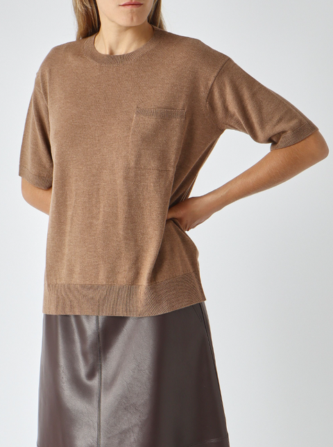 'S Max Mara Maglia Girocollo - Winter Camel Melange