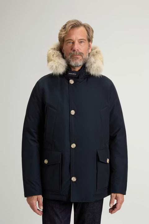 Woolrich Arctic Detachable Fur Anorak - Melton Blue