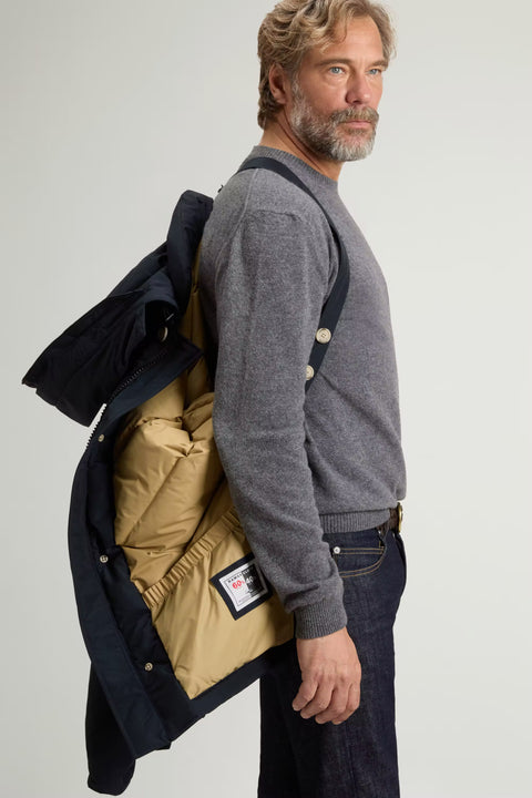Woolrich Arctic Detachable Fur Anorak - Melton Blue