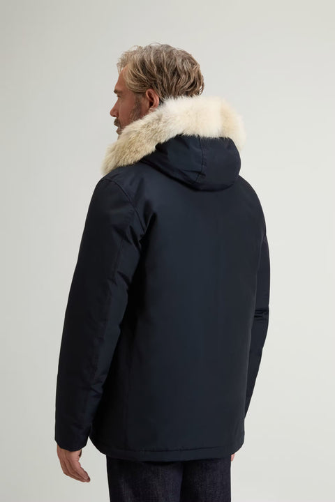 Woolrich Arctic Detachable Fur Anorak - Melton Blue