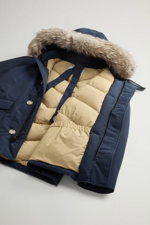 Woolrich Arctic Detachable Fur Anorak - Melton Blue