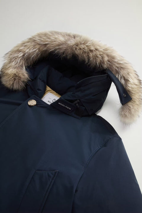 Woolrich Arctic Detachable Fur Anorak - Melton Blue
