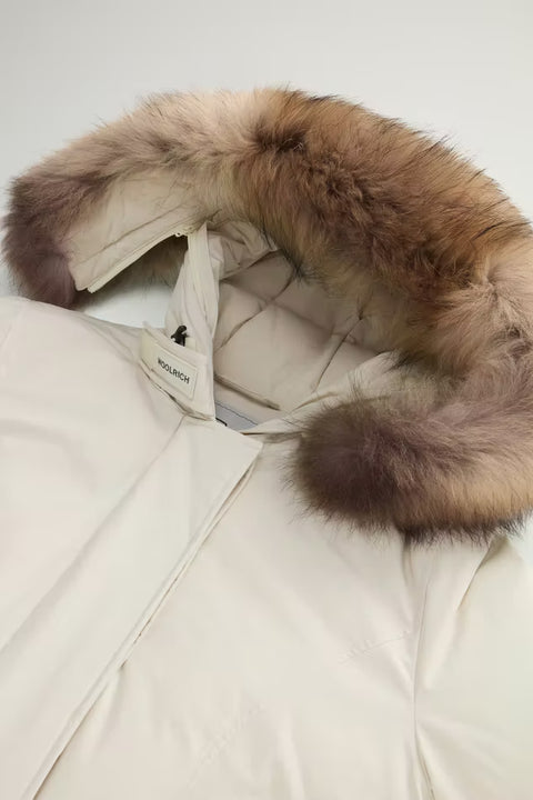 Woolrich Luxury Arctic Raccoon Parka - Milky Cream