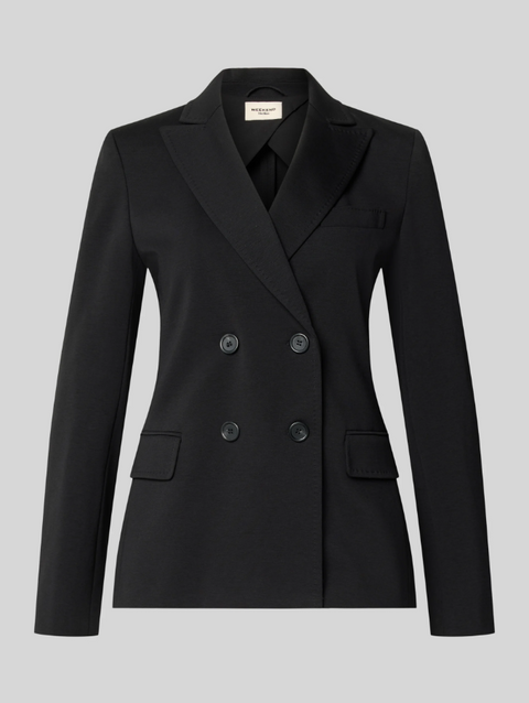 Blazer doppiopetto in jersey nero Weekend Max Mara Colibri