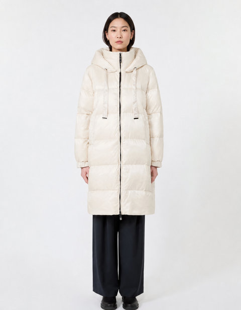 Max Mara The Cube Piumino Midi Trapuntato - Vaniglia