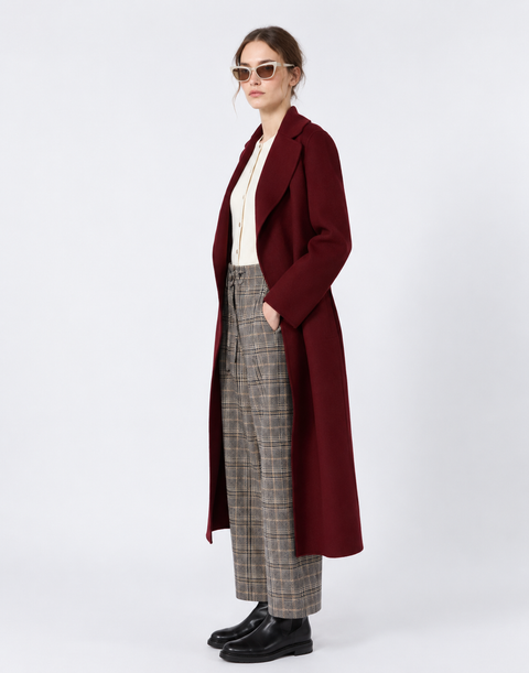 'S Max Mara Pantalone Jogging Check - Scozzese Blue/Bordeaux