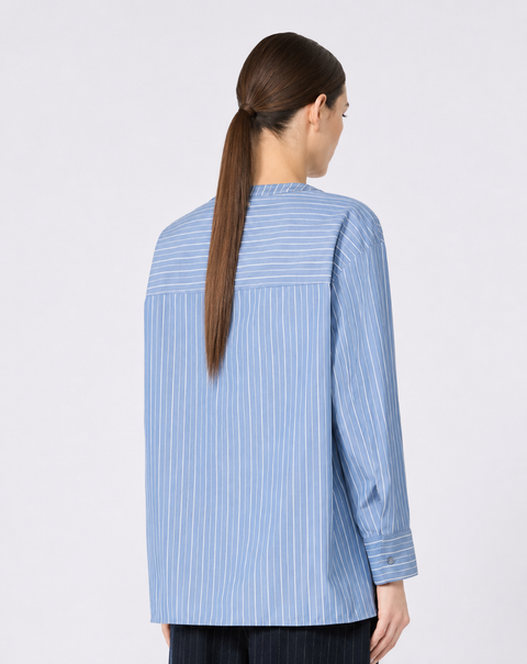 'S Max Mara Camicia a Righe - Riga Azzurro