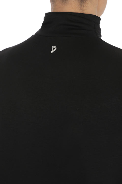 Dondup Abito slim fit nero con collo alto