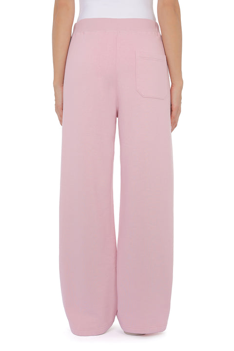 Dondup Pantaloni wide leg in felpa Pink