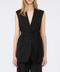 Gilet monopetto nero Weekend Max Mara Fiore