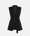 Gilet monopetto nero Weekend Max Mara Fiore