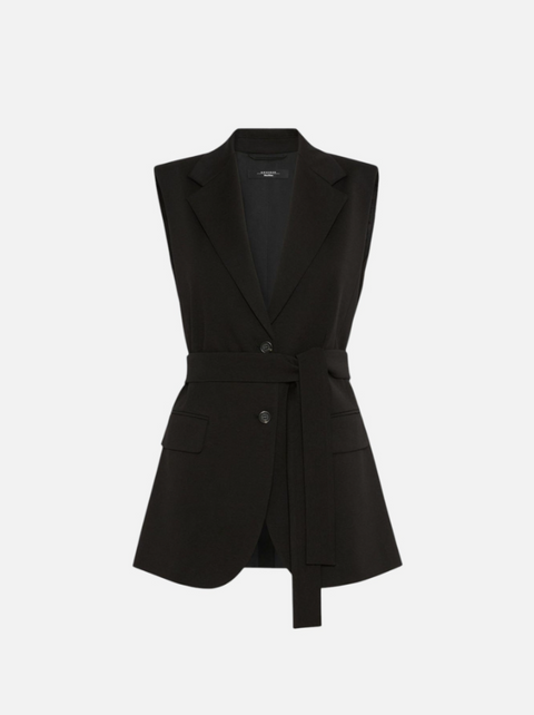 Gilet monopetto nero Weekend Max Mara Fiore