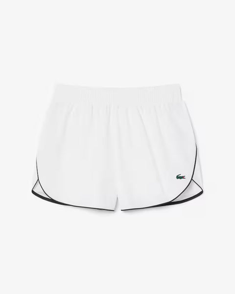 Lacoste Shorts sportivi idrorepellenti bianchi e neri
