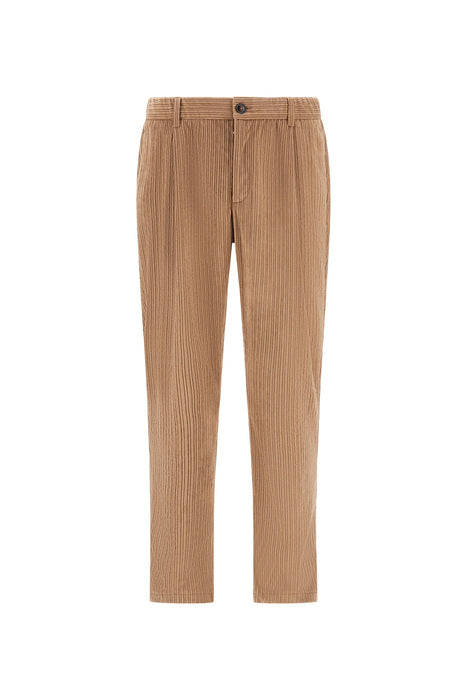 Herno Pantaloni in velluto a coste cammello