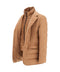 Piumino blazer cammello