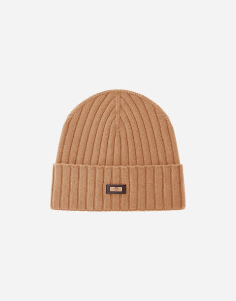 Herno Berretto in cashmere cammello