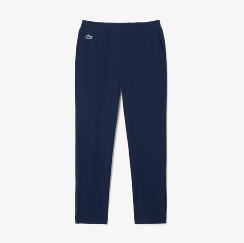 Lacoste Pantaloni stretch blu navy donna