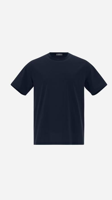 T-shirt in jersey stretch blu navy