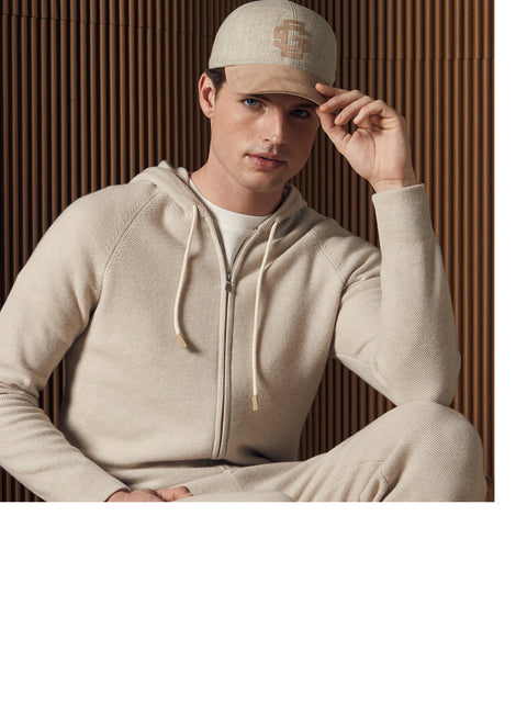 Gran Sasso Tuta in Puro Cashmere - Beige