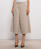 Brunello Cucinelli Pantalone Wide Cropped in Denim Tito con Monile
