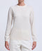 Brunello Cucinelli Maglia Girocollo in Cashmere con Monile - English White