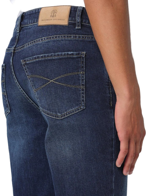 Pantalone Denim Cinque Tasche - Denim Scuro