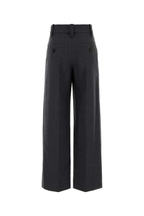 Brunello Cucinelli Pantaloni in Lana Vergine - Grigio Scuro