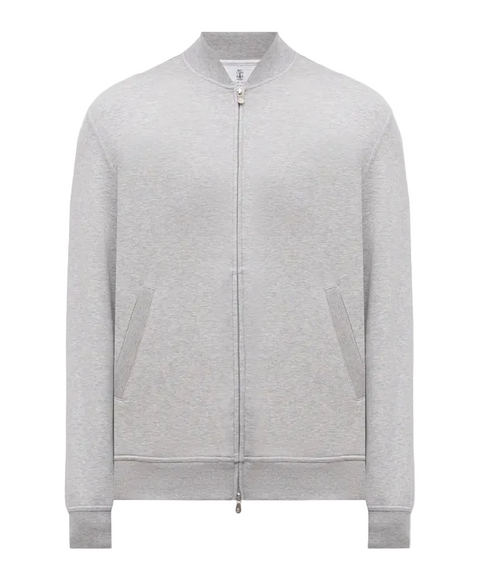 Giacca Sportiva in Cotone, Cashmere e Seta - Grigio Perla