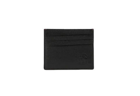 Portacarte in Pelle - Nero