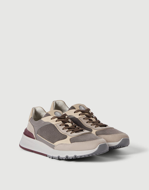 Brunello Cucinelli Runners in Nabuk e Camoscio - Antracite