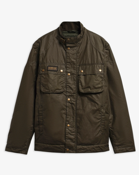 Barbour International Winter Merton Giacca Cerata Olive Night