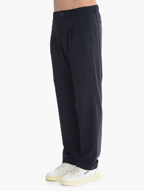 Pantaloni Light Stretch Wooly blu navy