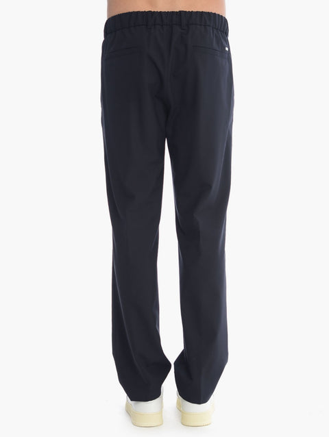 Pantaloni Light Stretch Wooly blu navy