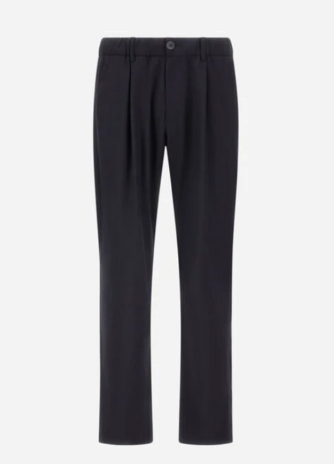 Herno Pantaloni Light Stretch Wooly neri