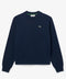 Felpa girocollo blu navy relaxed fit Lacoste donna