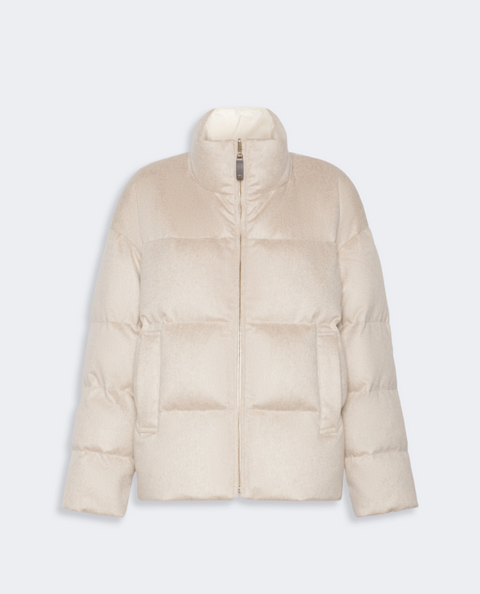 Max Mara The Cube Giacca Corta Imbottita Reversibile - Albino