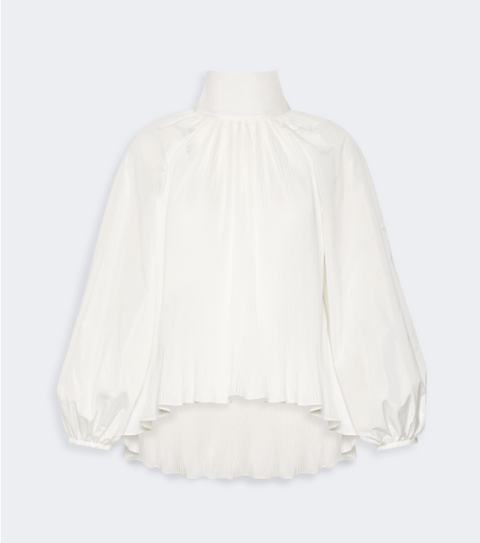 Max Mara Pianoforte Blusa in Taffetà di Seta - Vela