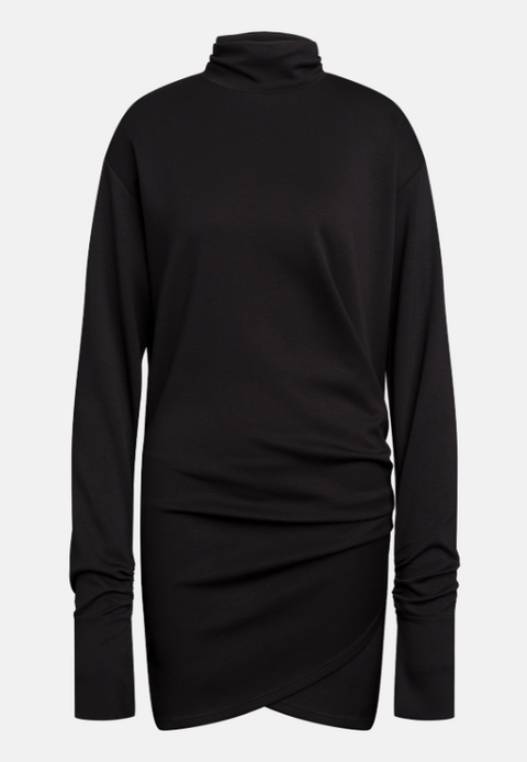 Dondup Abito slim fit nero con collo alto
