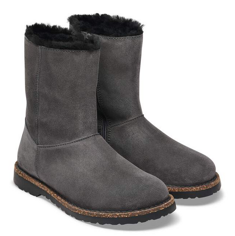 Birkenstock Uppsala Zip S Shearling Charcoal