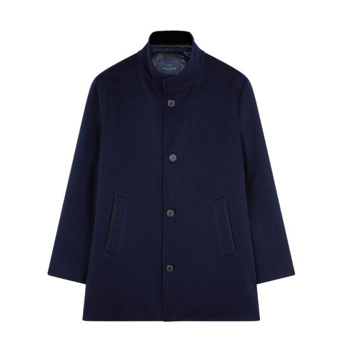 Cappotto Paul & Shark in cashmere Storm System blu navy