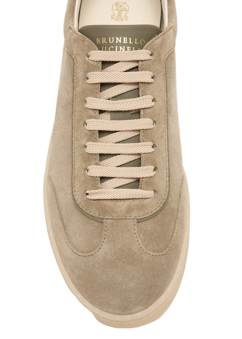 Sneakers in Camoscio - Army Washed